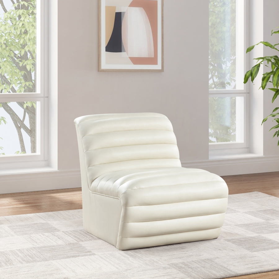 Fauteuil d'appoint rembourré en chenille Vivi