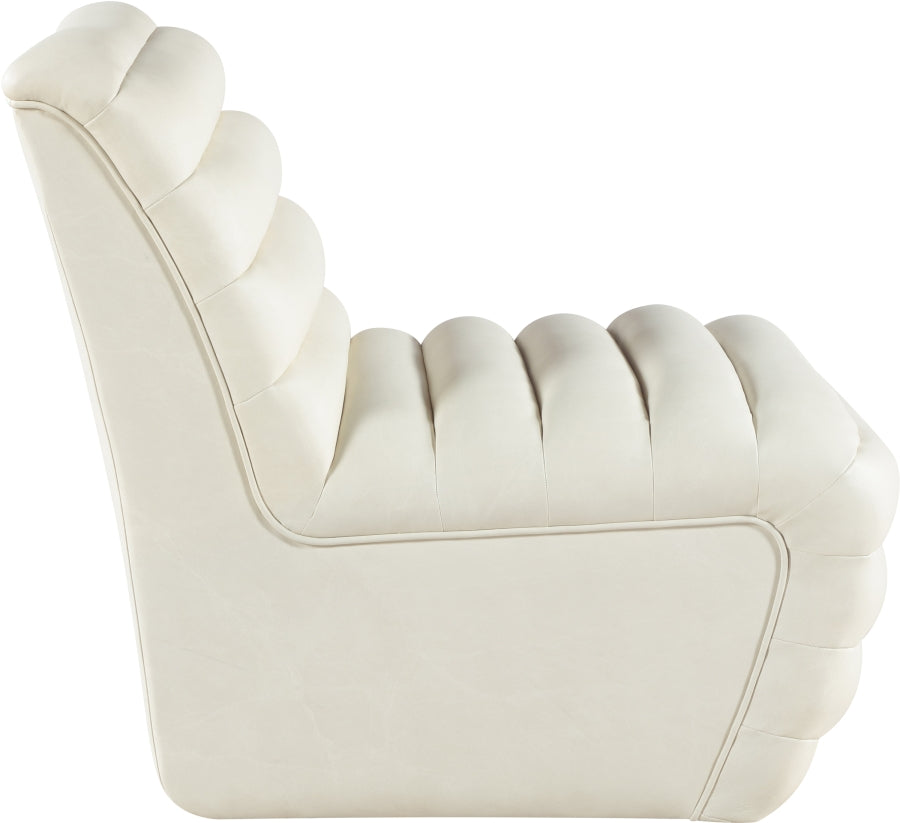 Fauteuil d'appoint rembourré en chenille Vivi