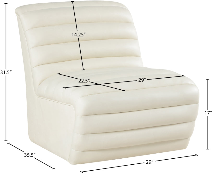 Fauteuil d'appoint rembourré en chenille Vivi