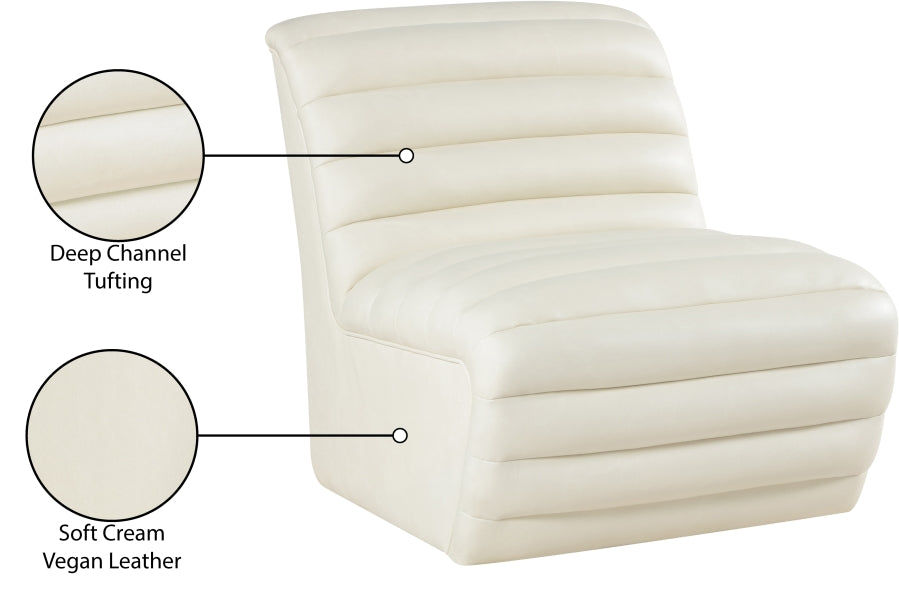 Fauteuil d'appoint rembourré en chenille Vivi