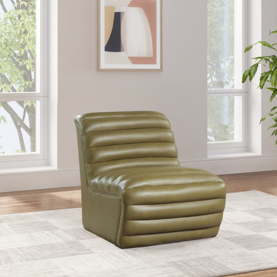 Fauteuil d'appoint rembourré en chenille Vivi