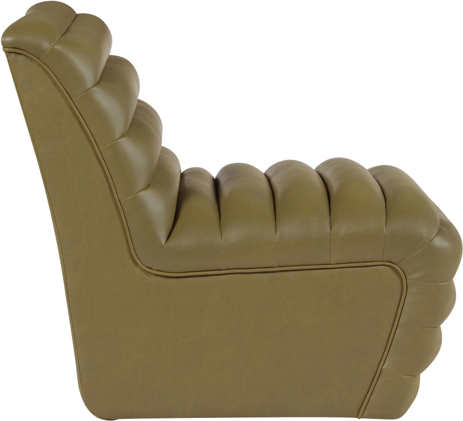 Fauteuil d'appoint rembourré en chenille Vivi