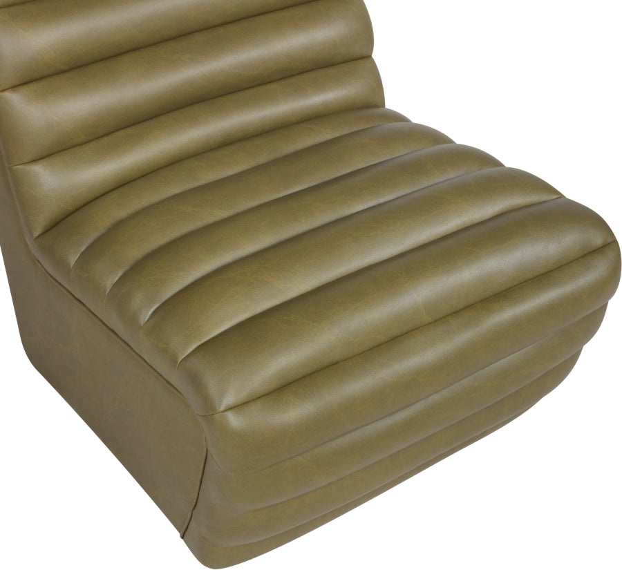 Fauteuil d'appoint rembourré en chenille Vivi