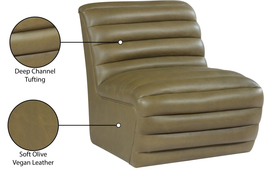 Fauteuil d'appoint rembourré en chenille Vivi