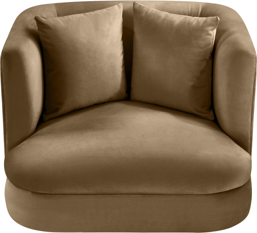 Fauteuil d'appoint rembourré en chenille Vivi