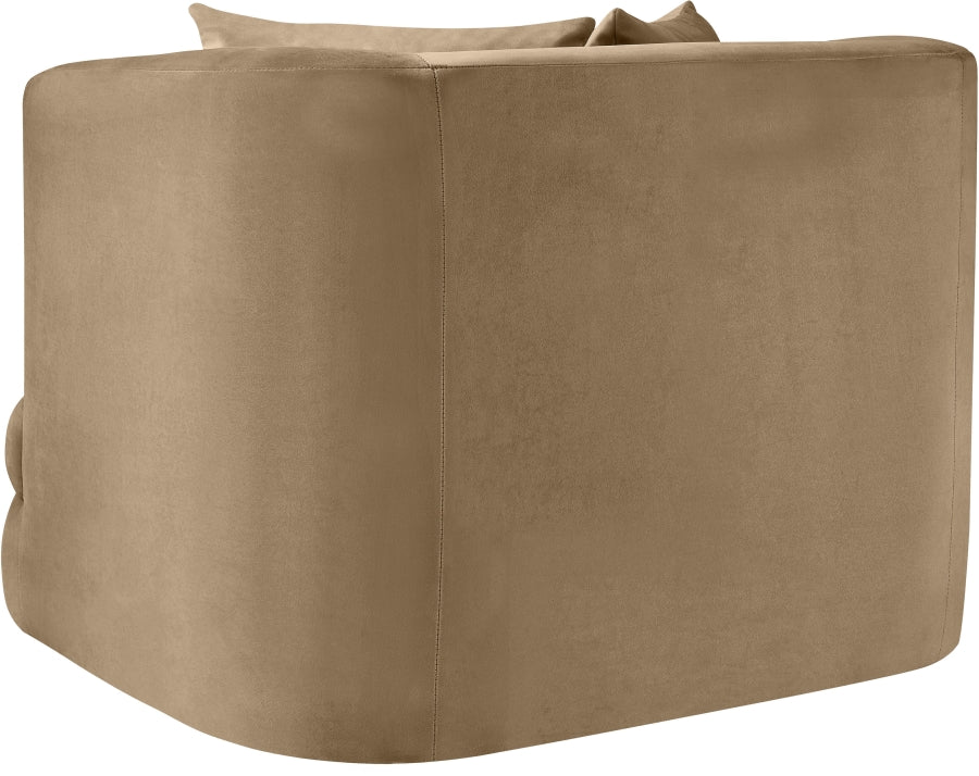 Fauteuil d'appoint rembourré en chenille Vivi