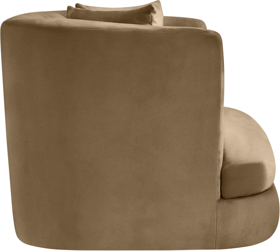 Fauteuil d'appoint rembourré en chenille Vivi