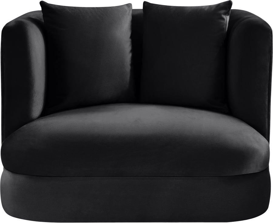 Fauteuil d'appoint rembourré en chenille Vivi