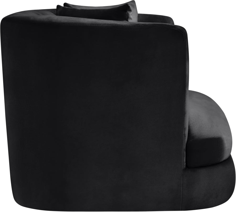 Fauteuil d'appoint rembourré en chenille Vivi