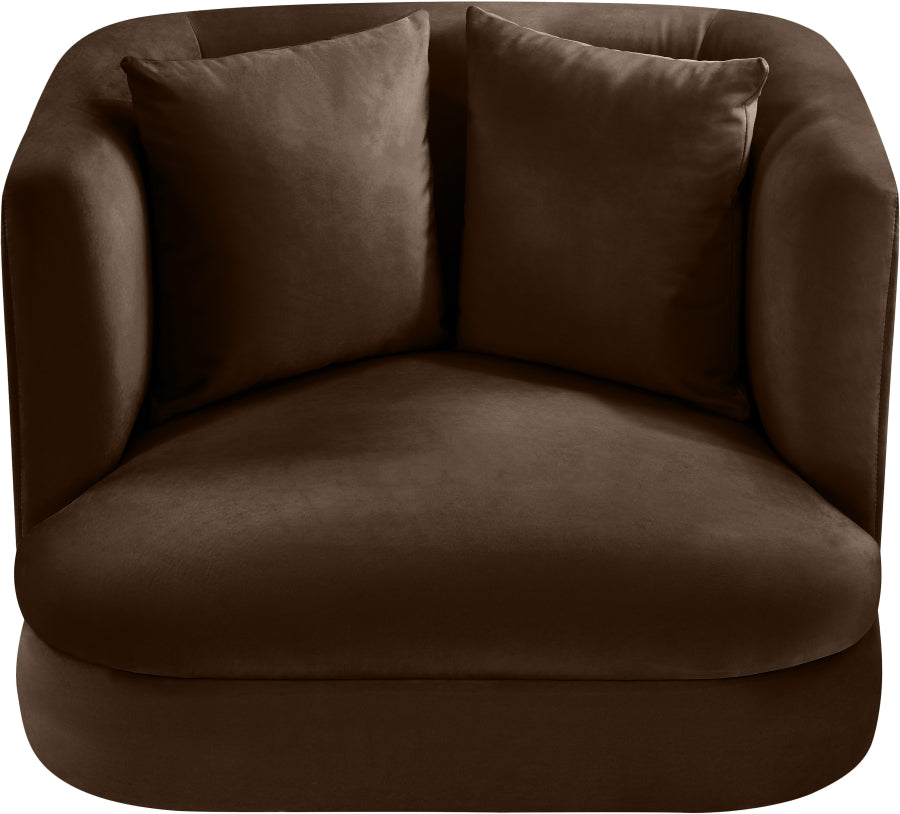 Fauteuil d'appoint rembourré en chenille Vivi