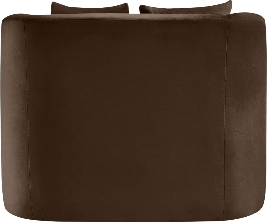 Fauteuil d'appoint rembourré en chenille Vivi
