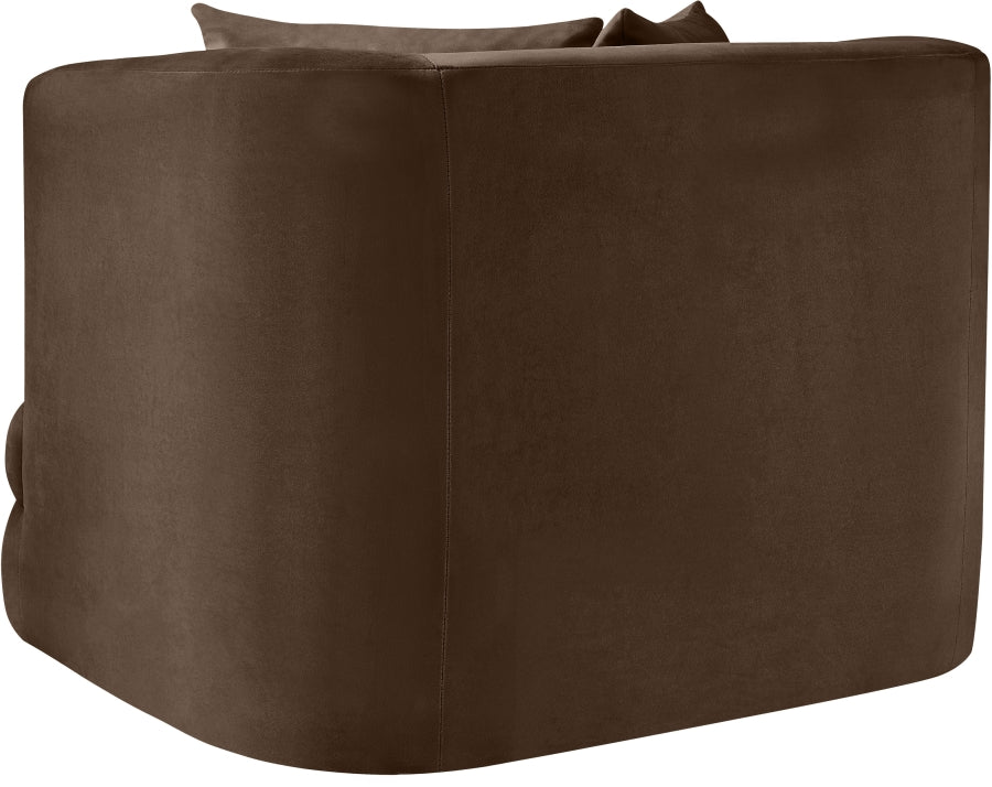 Fauteuil d'appoint rembourré en chenille Vivi