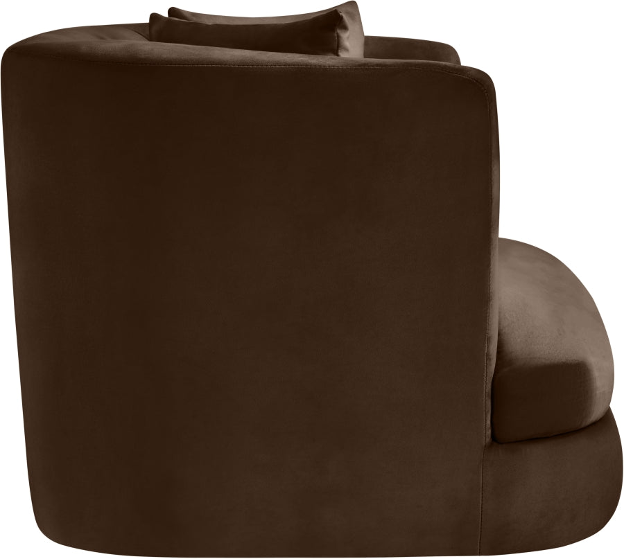 Fauteuil d'appoint rembourré en chenille Vivi