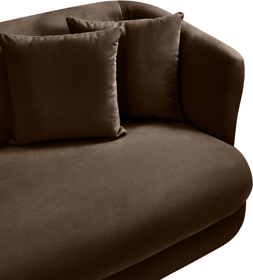 Fauteuil d'appoint rembourré en chenille Vivi