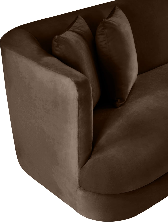 Fauteuil d'appoint rembourré en chenille Vivi