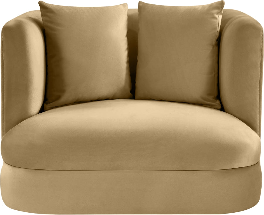 Fauteuil d'appoint rembourré en chenille Vivi
