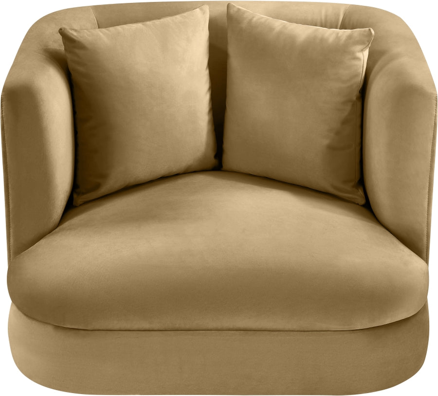 Fauteuil d'appoint rembourré en chenille Vivi