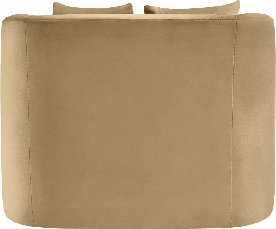 Fauteuil d'appoint rembourré en chenille Vivi
