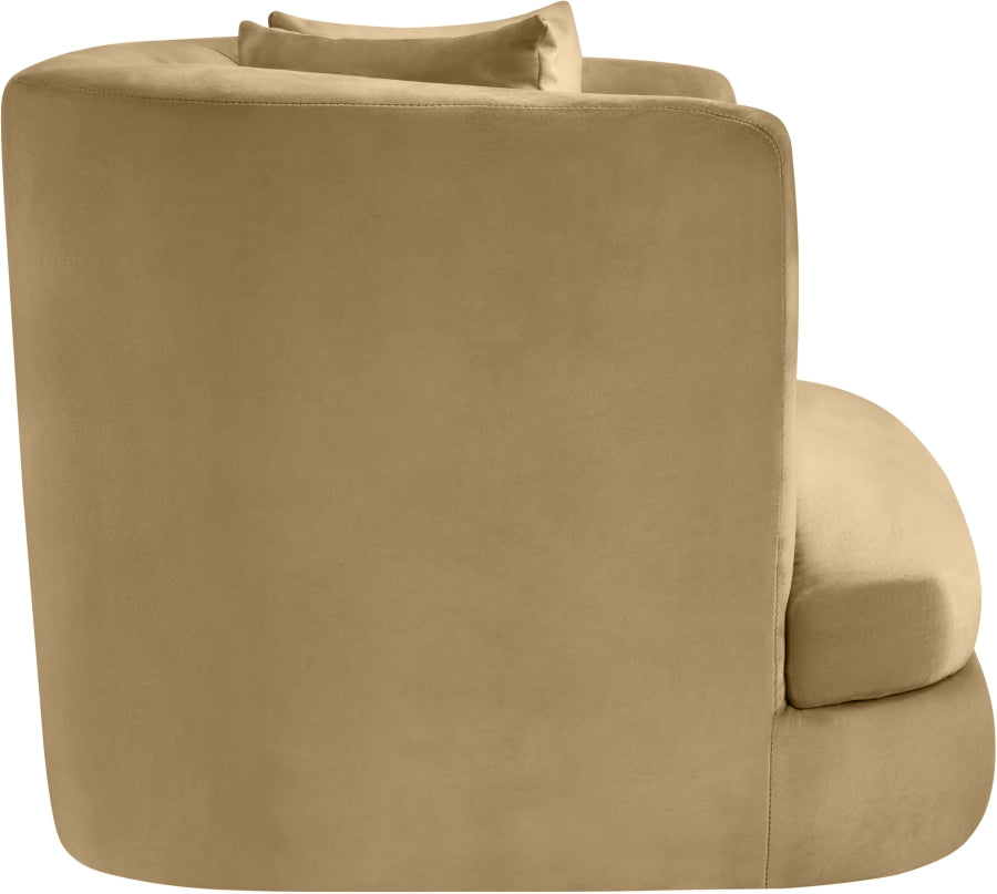Fauteuil d'appoint rembourré en chenille Vivi