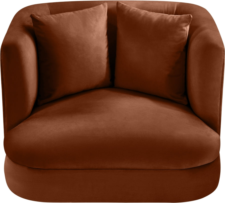 Fauteuil d'appoint rembourré en chenille Vivi