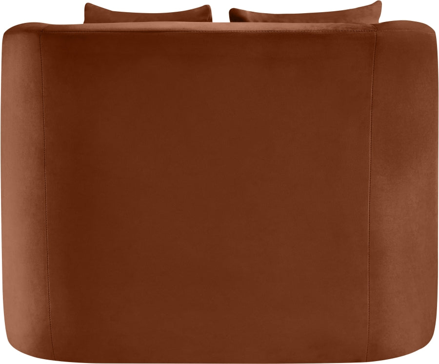 Fauteuil d'appoint rembourré en chenille Vivi