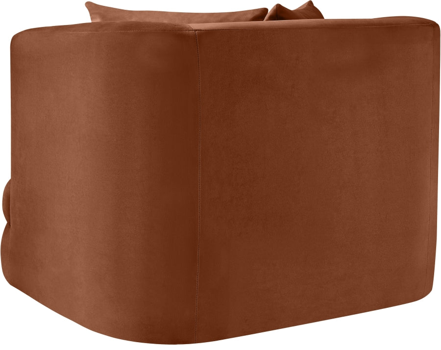 Fauteuil d'appoint rembourré en chenille Vivi