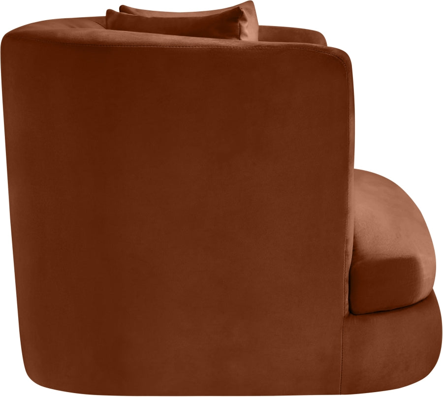 Fauteuil d'appoint rembourré en chenille Vivi