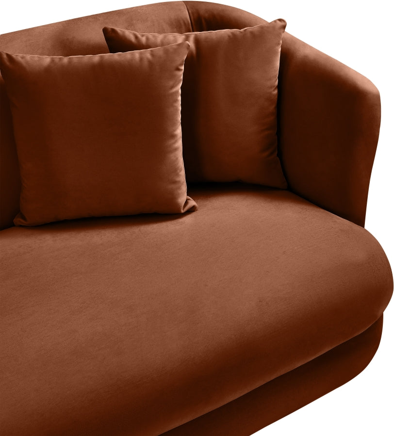 Fauteuil d'appoint rembourré en chenille Vivi