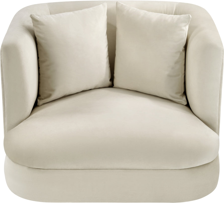 Fauteuil d'appoint rembourré en chenille Vivi