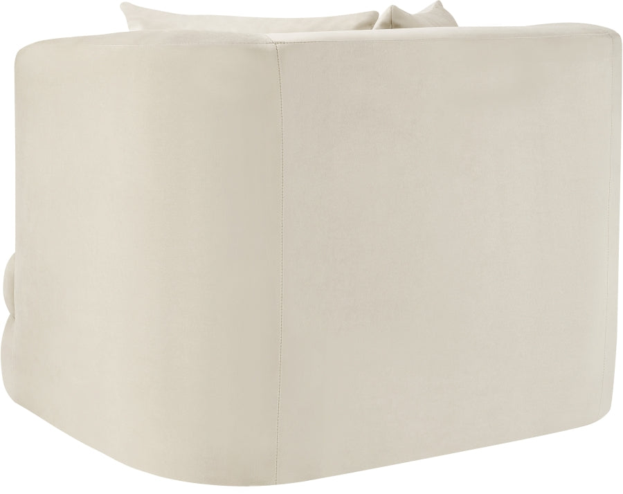 Fauteuil d'appoint rembourré en chenille Vivi