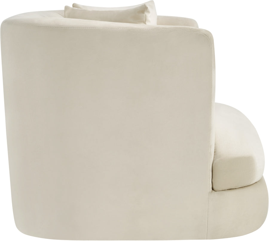 Fauteuil d'appoint rembourré en chenille Vivi