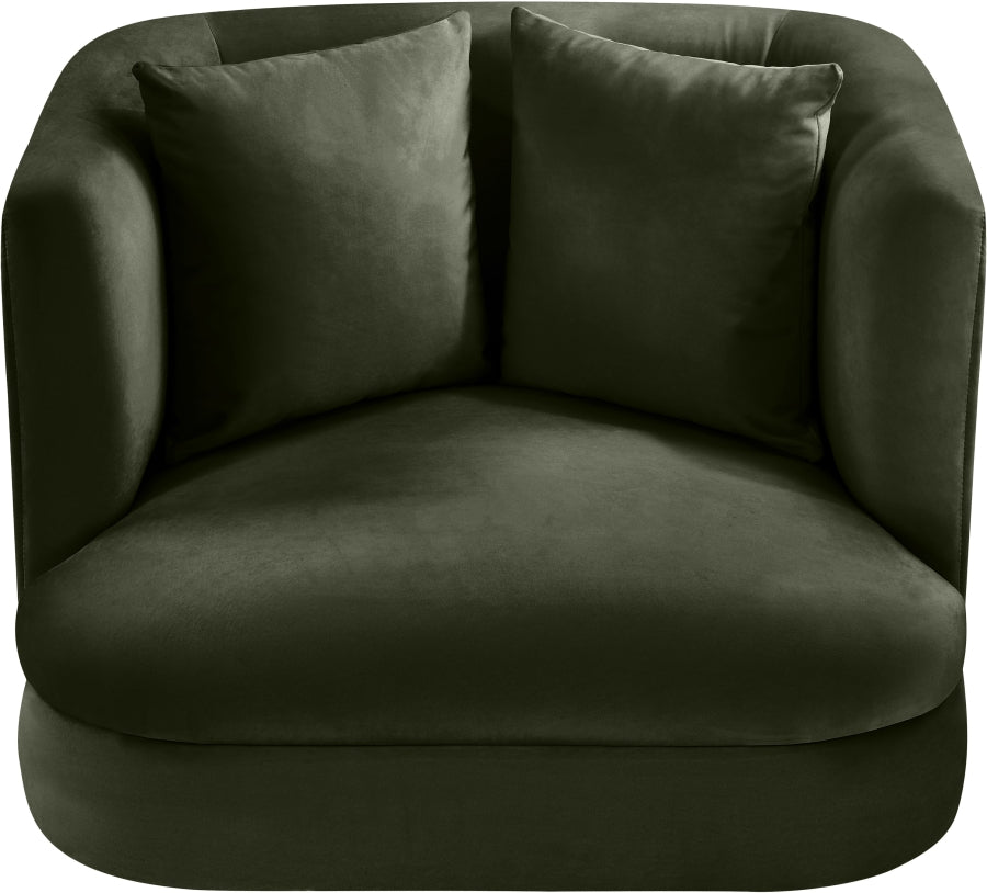 Fauteuil d'appoint rembourré en chenille Vivi