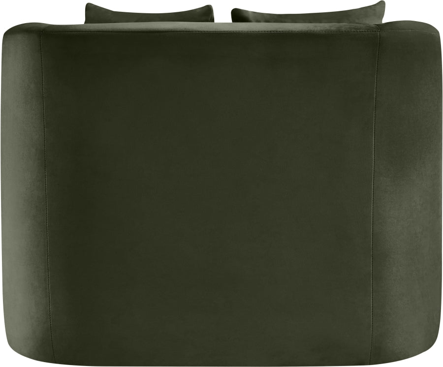 Fauteuil d'appoint rembourré en chenille Vivi