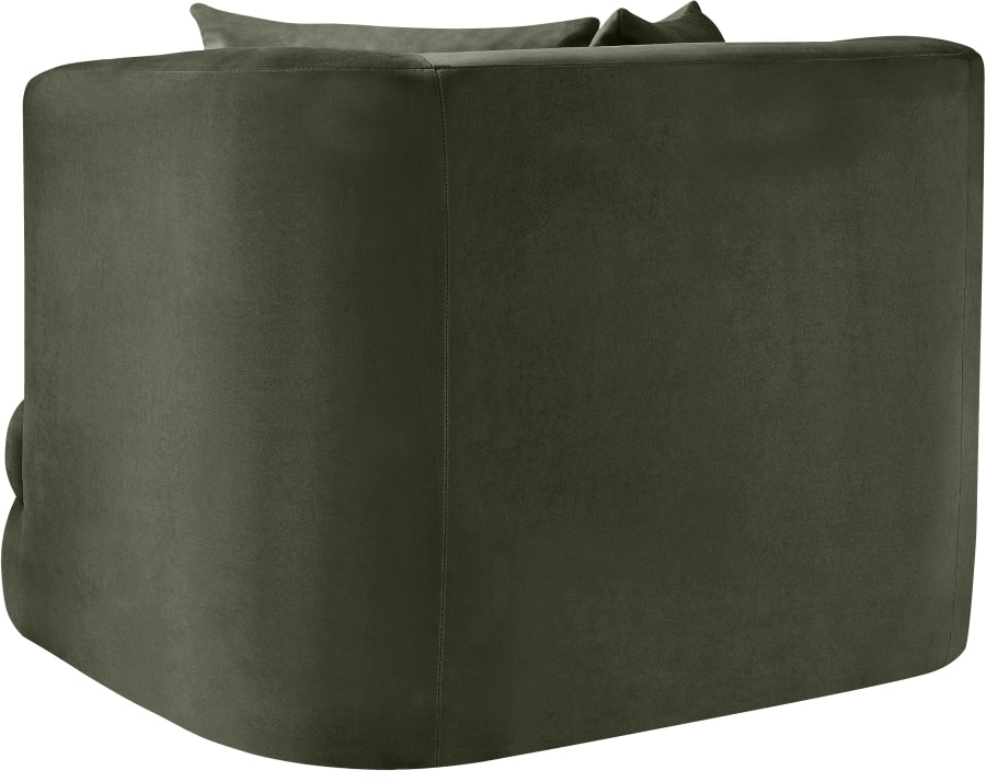 Fauteuil d'appoint rembourré en chenille Vivi