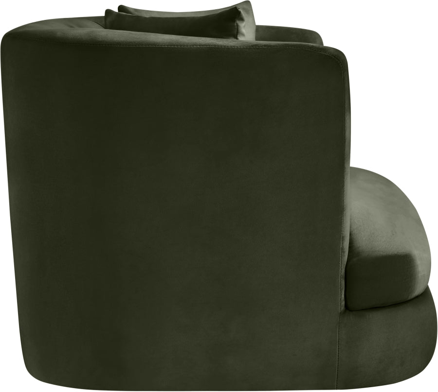 Fauteuil d'appoint rembourré en chenille Vivi