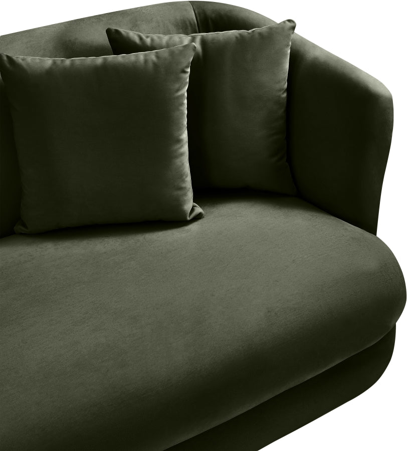 Fauteuil d'appoint rembourré en chenille Vivi