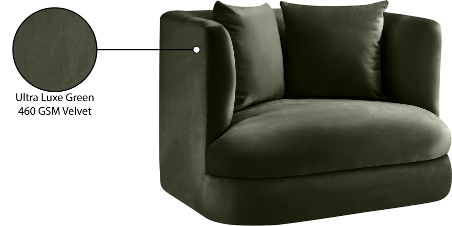 Fauteuil d'appoint rembourré en chenille Vivi