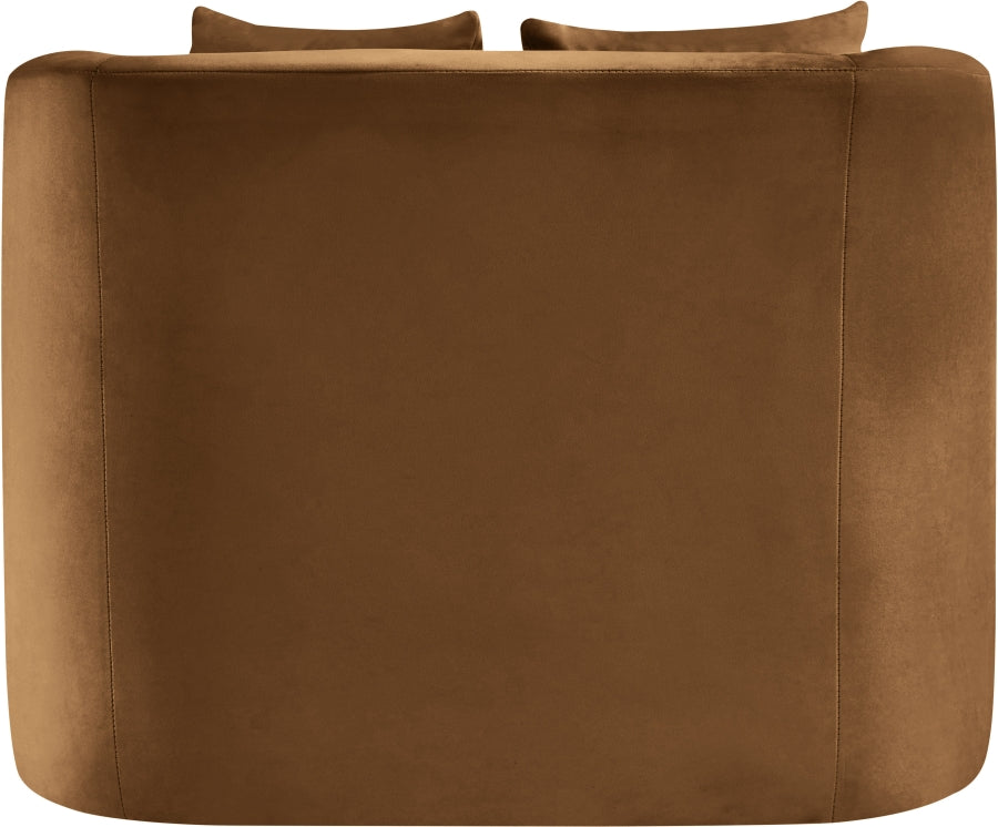 Fauteuil d'appoint rembourré en chenille Vivi