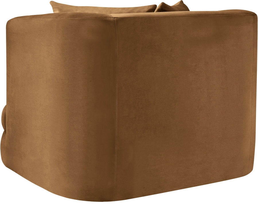 Fauteuil d'appoint rembourré en chenille Vivi