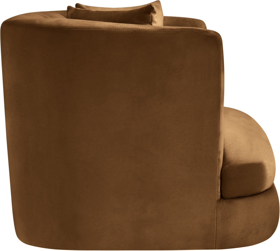 Fauteuil d'appoint rembourré en chenille Vivi