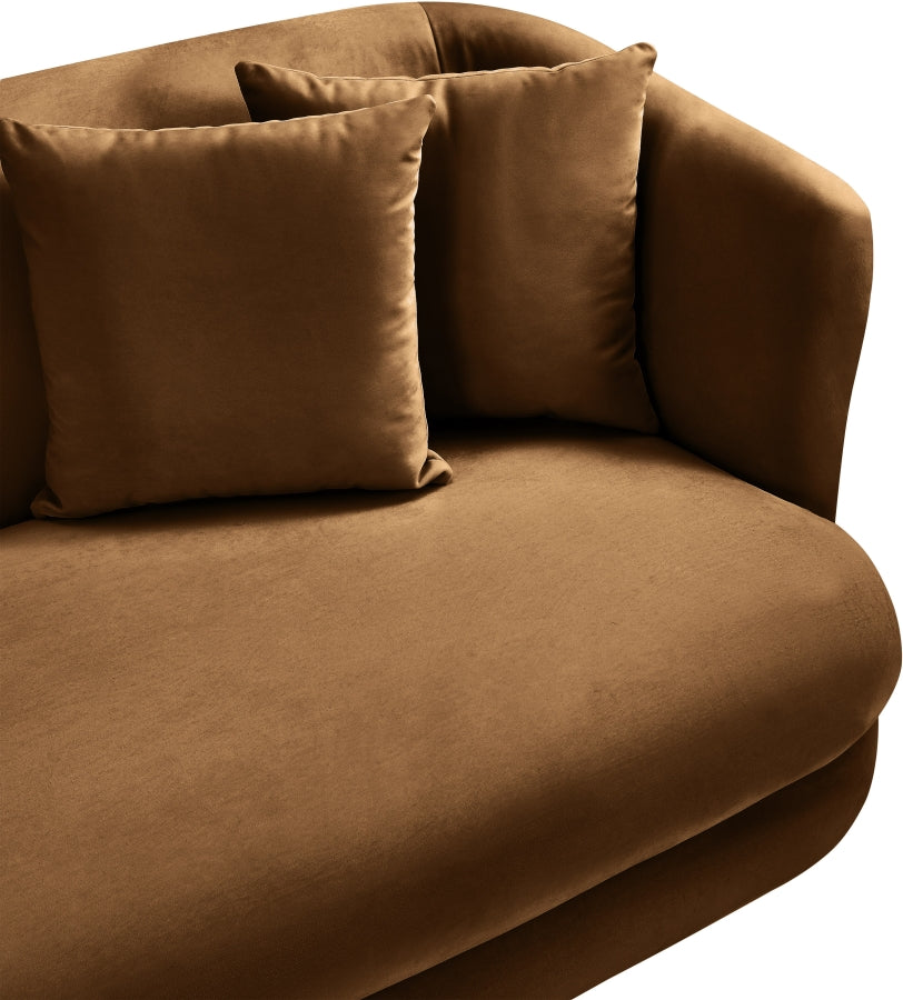 Fauteuil d'appoint rembourré en chenille Vivi