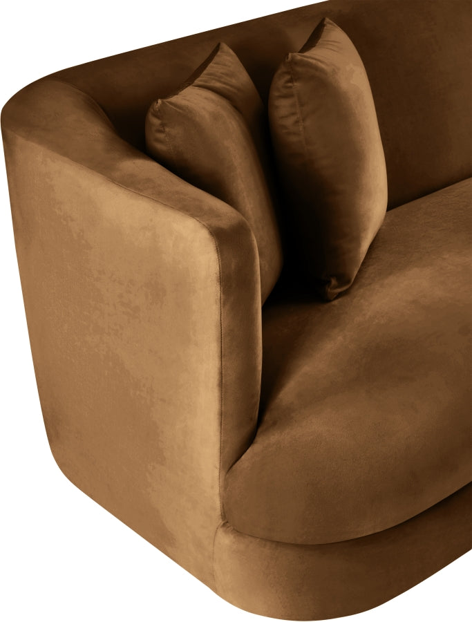 Fauteuil d'appoint rembourré en chenille Vivi
