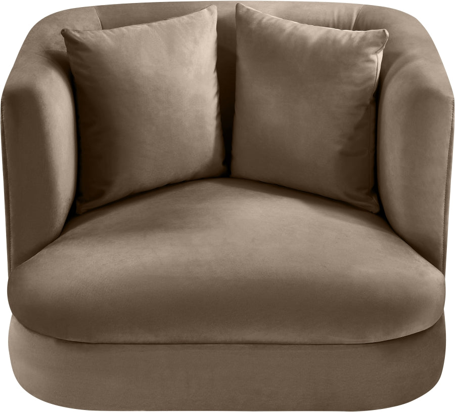Fauteuil d'appoint rembourré en chenille Vivi