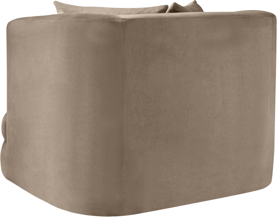 Fauteuil d'appoint rembourré en chenille Vivi
