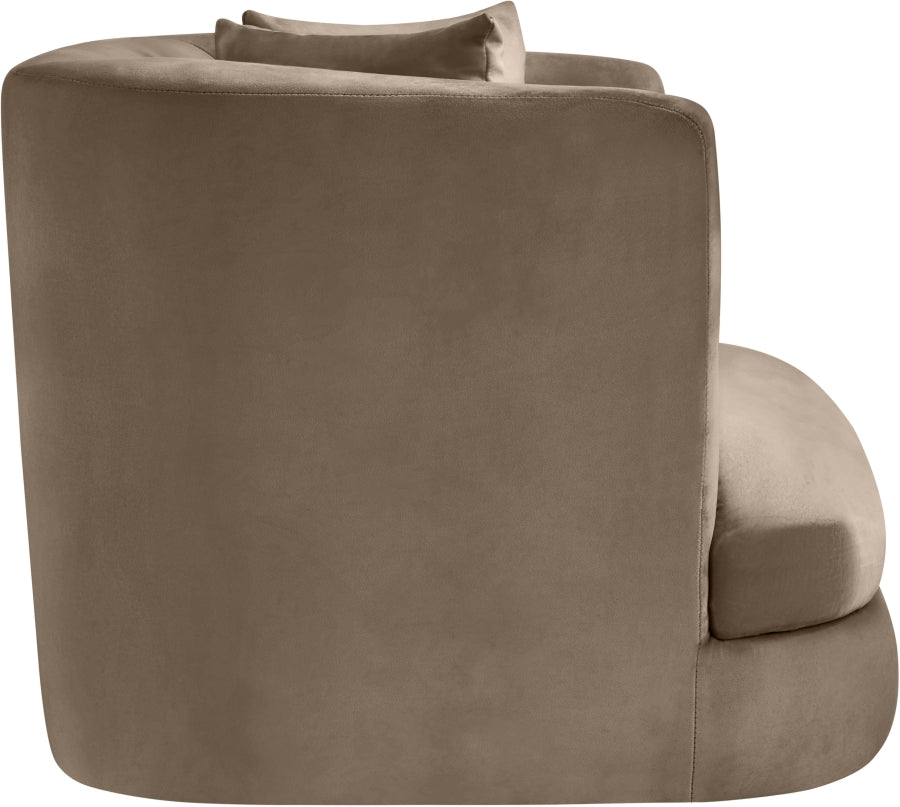 Fauteuil d'appoint rembourré en chenille Vivi