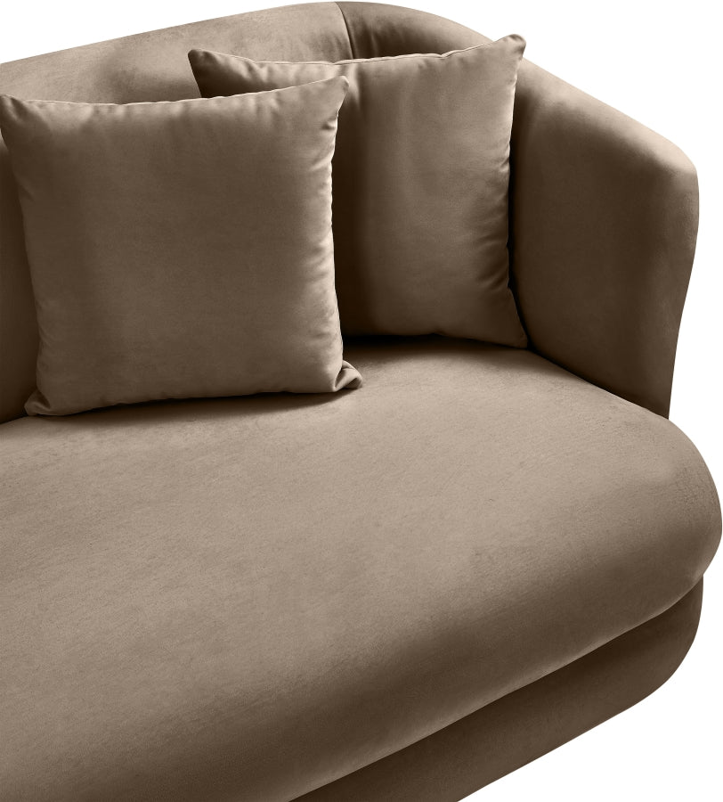 Fauteuil d'appoint rembourré en chenille Vivi