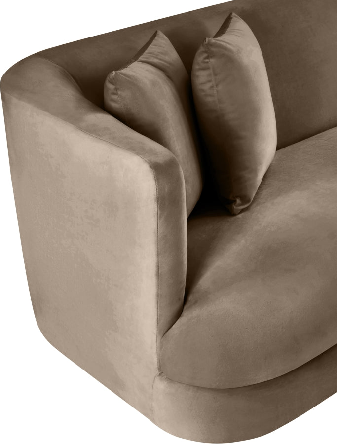 Fauteuil d'appoint rembourré en chenille Vivi