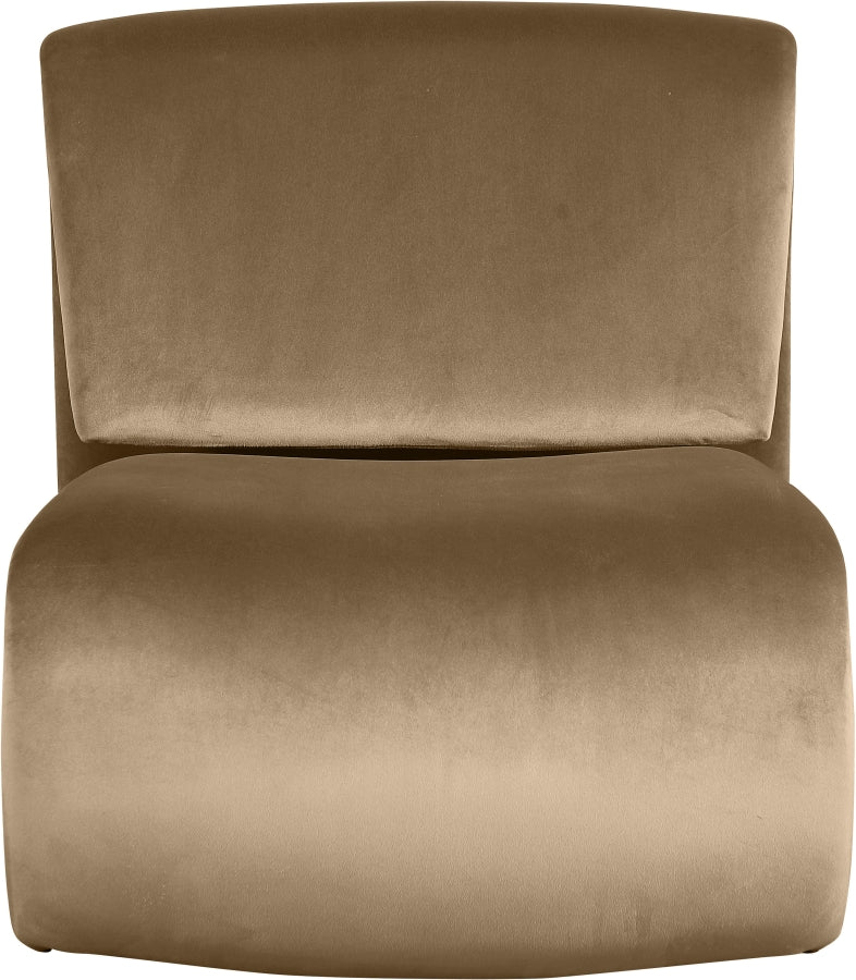 Fauteuil d'appoint rembourré en chenille Vivi