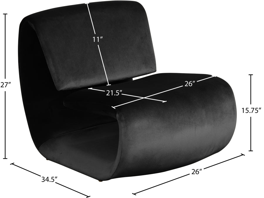 Fauteuil d'appoint rembourré en chenille Vivi