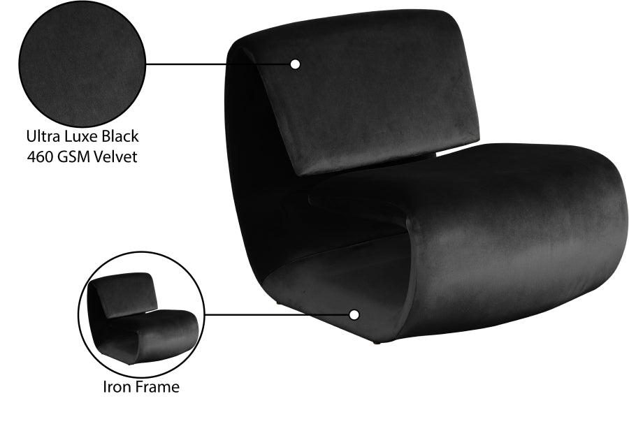 Fauteuil d'appoint rembourré en chenille Vivi